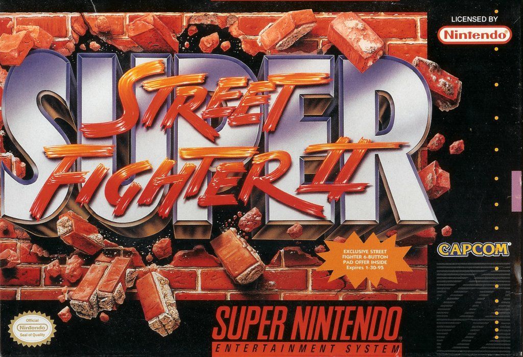 Super Street Fighter II box art for Super Famicom